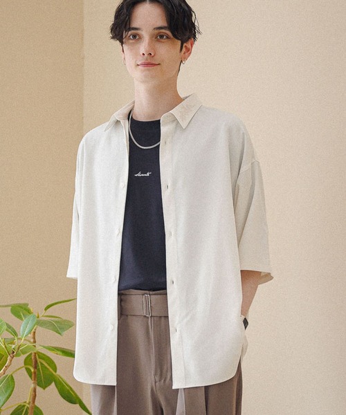 RAGEBLUE（レイジブルー）の「ラグイージー/刺繍シャツ（シャツ/ブラウス・メンズ・ホワイト/グレー/ベージュ/ブルー・MEDIUM/LARGE）」の8枚目の写真