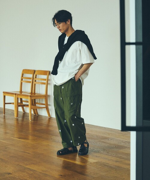 FREAK'S STORE(フリークスストア)の「FREAK'S STORE/フリークスストア 8.5オンス ヘビーウェイト クルーネックポケットTシャツ/リンガーT(Tシャツ/カットソー・メンズ・ホワイト/チャコールグレー/アッシュグレー/ブラック/イエロー/ホワイト×ブラック・SMALL/MEDIUM/LARGE)」の8枚目の写真