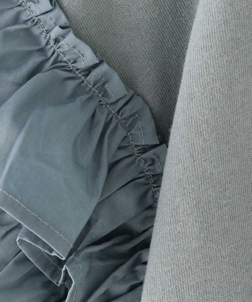 LOWRYS FARM（ローリーズファーム）の「ソデフリルプルオーバー　198241（Tシャツ/カットソー・キッズ・ブラック/ホワイト/ブラウン/ミント・110cm/120cm/130cm/140cm/150cm）」の14枚目の写真