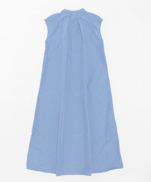 UR'S（ユアーズ）の「バンドカラーフレアロングワンピース（シャツワンピース・レディース・ネイビー/グレー系その他/ブルー/グリーン系その他・L/M/S）」の5枚目の写真