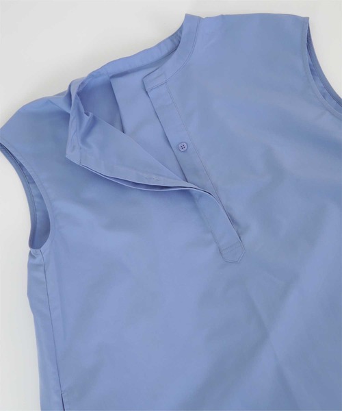 UR'S（ユアーズ）の「バンドカラーフレアロングワンピース（シャツワンピース・レディース・ネイビー/グレー系その他/ブルー/グリーン系その他・L/M/S）」の17枚目の写真