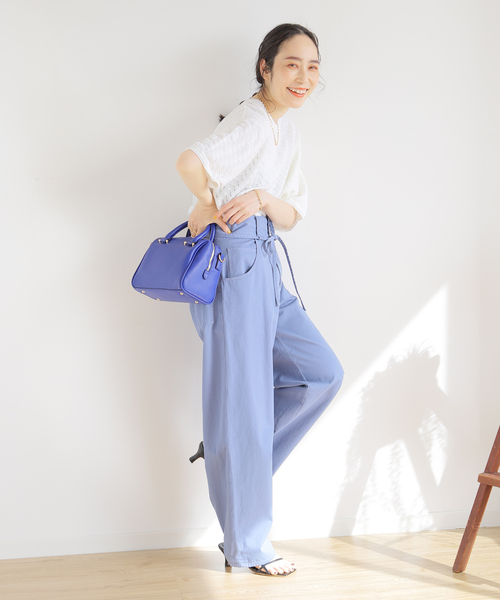 B.C STOCK(ベーセーストック)の「透かし編み ニットTシャツ(ニット/セーター・メンズ・イエロー/ベージュ/ホワイト・SMALL/LARGE/MEDIUM)」の10枚目の写真