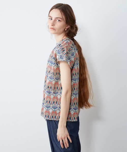ルスークホリデー LE SOUK HOLIDAY リバティプリントブラウス　新品 ルスークホリデー LE SOUK HOLIDAY リバティプリントブラウス