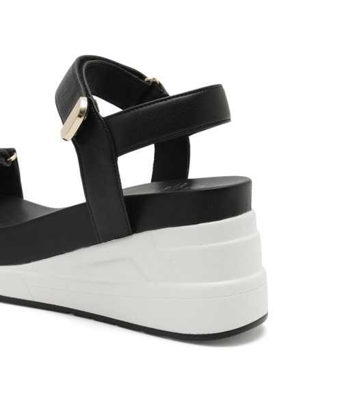 ROPE' PICNIC（ロペピクニック）の「ウェッジソールスニーカーサンダル（サンダル・レディース・ブラック/ベージュ/シルバー・L/M/S）」の6枚目の写真