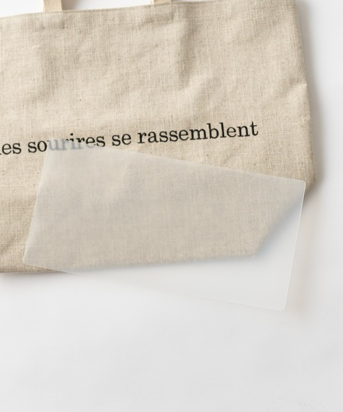 BEARDSLEY（ビアズリー）の「レタートート（トートバッグ・レディース・オフホワイト・LARGE）」の15枚目の写真