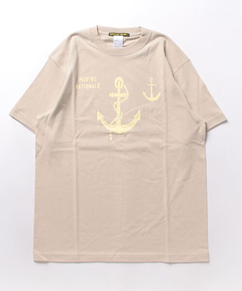 GREEN BOWL(グリーンボウル)の「G.B. Heavy Weight T-shirts(MARINE)(Tシャツ/カットソー・メンズ・ライトオリーブ/ホワイト/ライトピンク/サンドベージュ・L/M)」の5枚目の写真