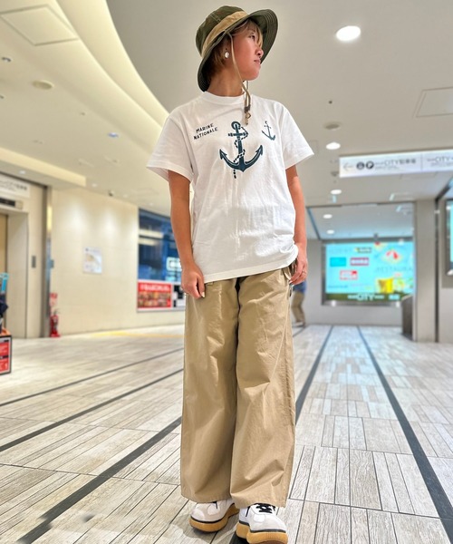 GREEN BOWL(グリーンボウル)の「G.B. Heavy Weight T-shirts(MARINE)(Tシャツ/カットソー・メンズ・ライトオリーブ/ホワイト/ライトピンク/サンドベージュ・L/M)」の9枚目の写真