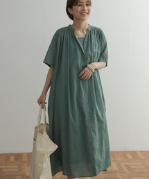 URBAN RESEARCH DOORS | コットンボイルハーフスリーブワンピース(ワンピース)