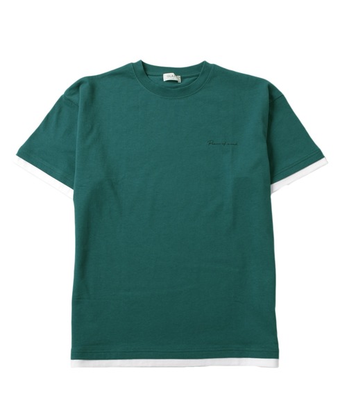 GLAZOS(グラソス)の「【接触冷感】ワンポイントロゴ裾レイヤード半袖Tシャツ(Tシャツ/カットソー・キッズ・ブラウン/ブルーグリーン/ホワイト/ブルー/ブラック/ライトブルー・150cm/170cm/140cm/160cm)」の19枚目の写真