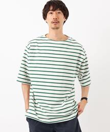green label relaxing | GIZA バスクボーダー Tシャツ(Tシャツ/カットソー)