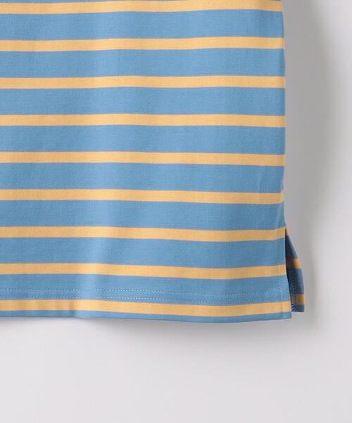 green label relaxing（グリーンレーベルリラクシング）の「GIZA バスクボーダー Tシャツ（Tシャツ/カットソー・メンズ・ライトブルー/ケリー/ネイビー・M/L/XL/S）」の15枚目の写真