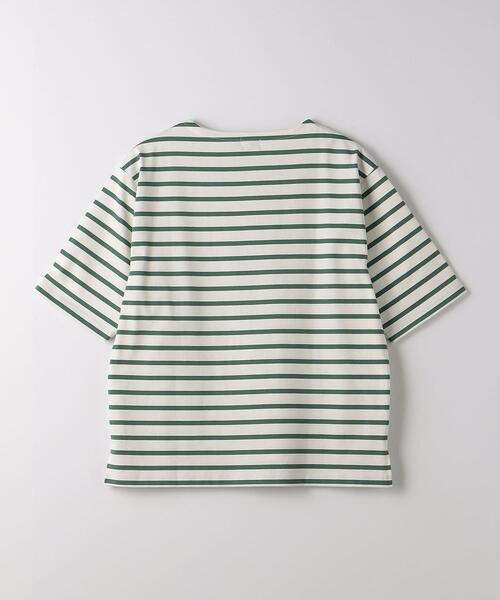 green label relaxing（グリーンレーベルリラクシング）の「GIZA バスクボーダー Tシャツ（Tシャツ/カットソー・メンズ・ライトブルー/ケリー/ネイビー・M/L/XL/S）」の18枚目の写真