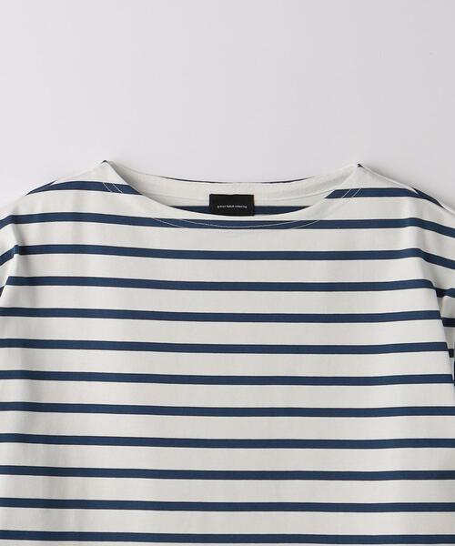 green label relaxing（グリーンレーベルリラクシング）の「GIZA バスクボーダー Tシャツ（Tシャツ/カットソー・メンズ・ライトブルー/ケリー/ネイビー・M/L/XL/S）」の22枚目の写真