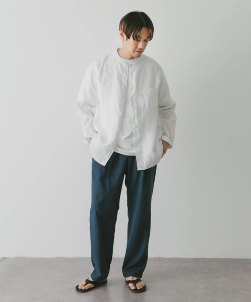 URBAN RESEARCH DOORS(アーバンリサーチドアーズ)の「『吸水速乾』リネンライクイージーパンツ(その他パンツ・メンズ・ブラウン/ブルー系その他/オリーブ/オフホワイト/ブラック/チャコールグレー・SMALL/MEDIUM/LARGE)」の18枚目の写真