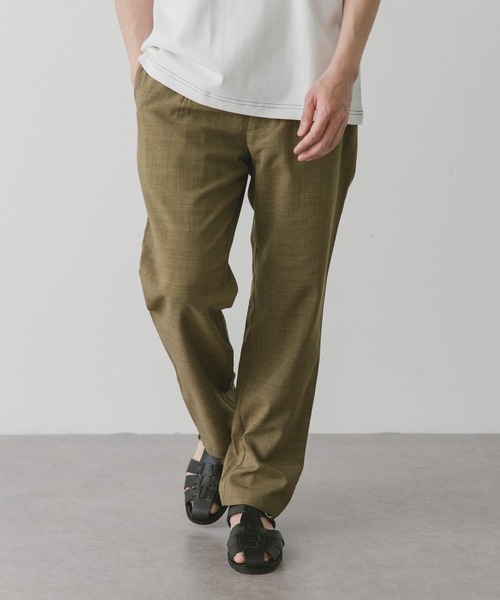 URBAN RESEARCH DOORS(アーバンリサーチドアーズ)の「『吸水速乾』リネンライクイージーパンツ(その他パンツ・メンズ・ブラウン/ブルー系その他/オリーブ/オフホワイト/ブラック/チャコールグレー・SMALL/MEDIUM/LARGE)」の19枚目の写真