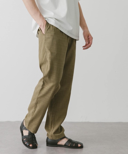 URBAN RESEARCH DOORS(アーバンリサーチドアーズ)の「『吸水速乾』リネンライクイージーパンツ(その他パンツ・メンズ・ブラウン/ブルー系その他/オリーブ/オフホワイト/ブラック/チャコールグレー・SMALL/MEDIUM/LARGE)」の21枚目の写真