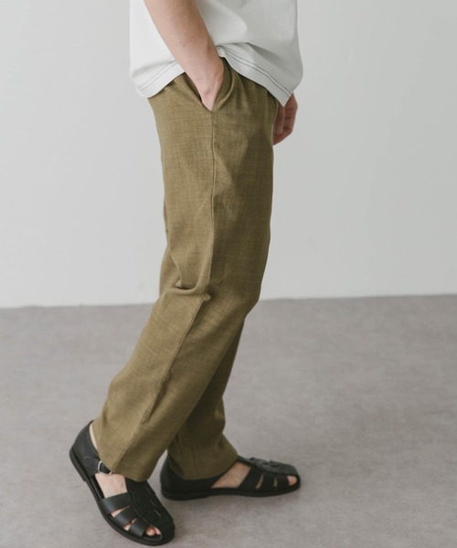 URBAN RESEARCH DOORS(アーバンリサーチドアーズ)の「『吸水速乾』リネンライクイージーパンツ(その他パンツ・メンズ・ブラウン/ブルー系その他/オリーブ/オフホワイト/ブラック/チャコールグレー・SMALL/MEDIUM/LARGE)」の22枚目の写真