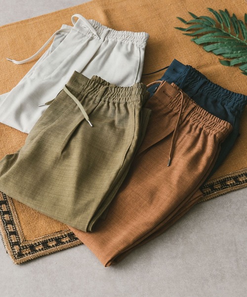 URBAN RESEARCH DOORS(アーバンリサーチドアーズ)の「『吸水速乾』リネンライクイージーパンツ(その他パンツ・メンズ・ブラウン/ブルー系その他/オリーブ/オフホワイト/ブラック/チャコールグレー・SMALL/MEDIUM/LARGE)」の5枚目の写真