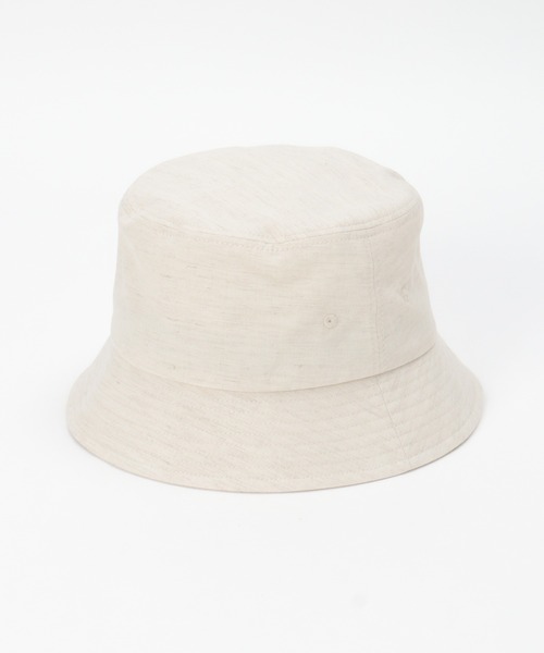 ikka（イッカ）の「綿麻バケットハット（ハット・メンズ・ライトベージュ/オフホワイト/ブラック・FREE）」の2枚目の写真