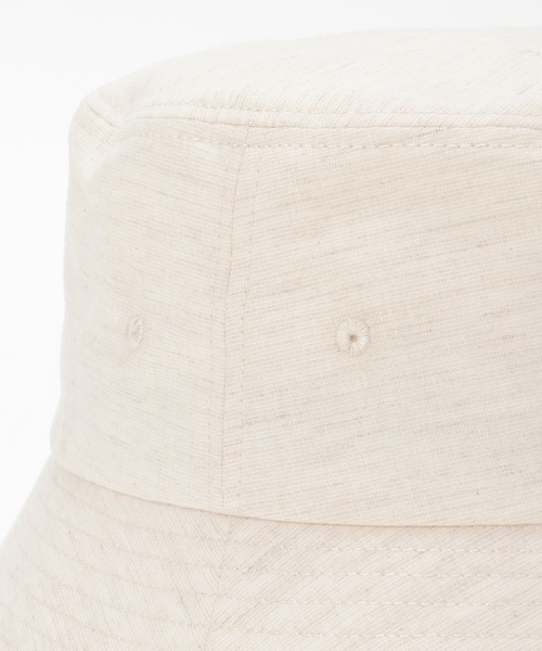 ikka（イッカ）の「綿麻バケットハット（ハット・メンズ・ライトベージュ/オフホワイト/ブラック・FREE）」の9枚目の写真