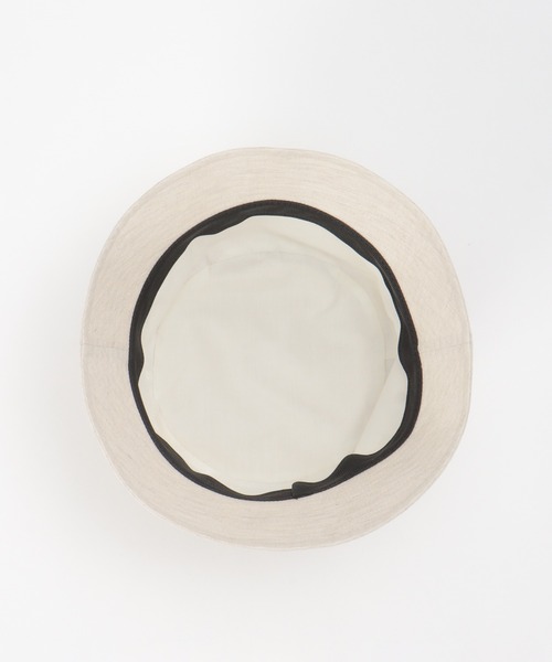 ikka（イッカ）の「綿麻バケットハット（ハット・メンズ・ライトベージュ/オフホワイト/ブラック・FREE）」の12枚目の写真