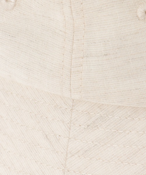 ikka（イッカ）の「綿麻バケットハット（ハット・メンズ・ライトベージュ/オフホワイト/ブラック・FREE）」の10枚目の写真