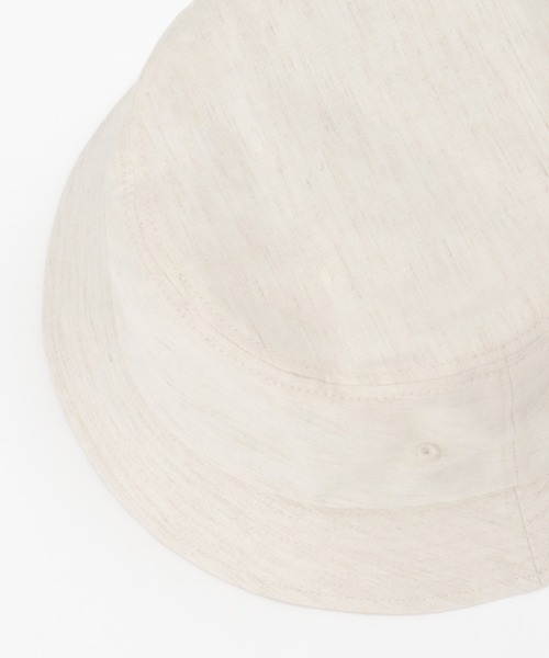 ikka（イッカ）の「綿麻バケットハット（ハット・メンズ・ライトベージュ/オフホワイト/ブラック・FREE）」の8枚目の写真