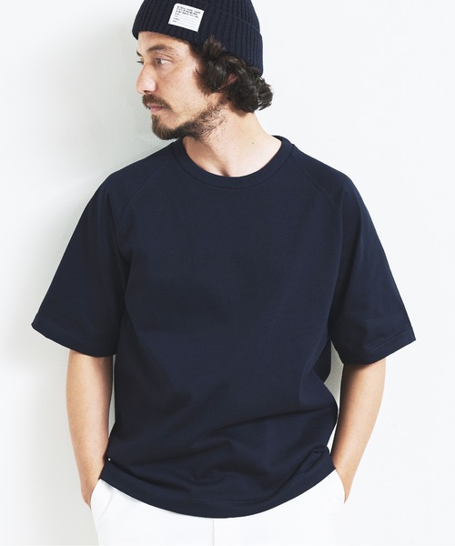 Magine(マージン)の「HEAVY CTN RAGLAN C/N TEE S/S:ヘビーコットン ラグランスリーブ クルーネック 半袖 TEE(Tシャツ/カットソー・メンズ・ブラック/チャコールグレー/グレー/ネイビー/ホワイト・44/46/48)」の20枚目の写真