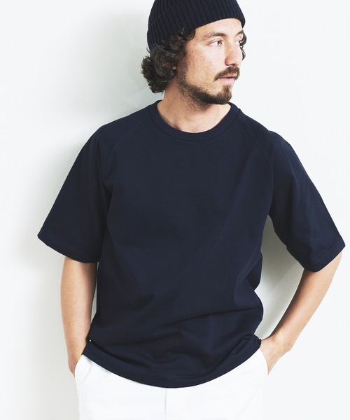 Magine(マージン)の「HEAVY CTN RAGLAN C/N TEE S/S:ヘビーコットン ラグランスリーブ クルーネック 半袖 TEE(Tシャツ/カットソー・メンズ・ブラック/チャコールグレー/グレー/ネイビー/ホワイト・44/46/48)」の21枚目の写真