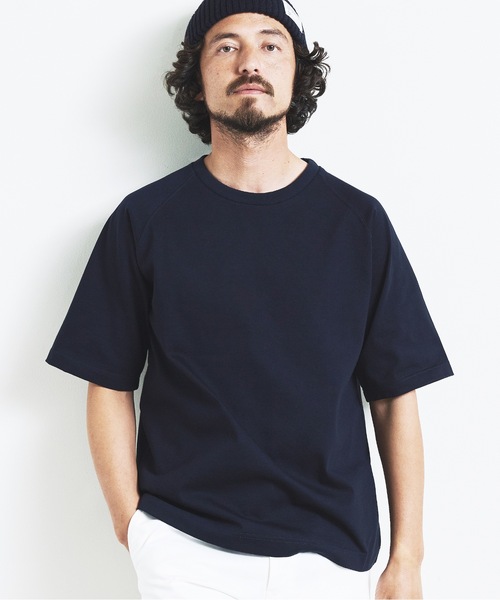 Magine(マージン)の「HEAVY CTN RAGLAN C/N TEE S/S:ヘビーコットン ラグランスリーブ クルーネック 半袖 TEE(Tシャツ/カットソー・メンズ・ブラック/チャコールグレー/グレー/ネイビー/ホワイト・44/46/48)」の22枚目の写真