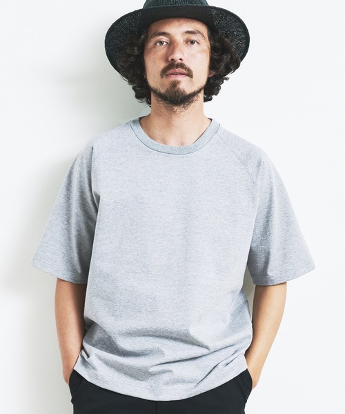 Magine(マージン)の「HEAVY CTN RAGLAN C/N TEE S/S:ヘビーコットン ラグランスリーブ クルーネック 半袖 TEE(Tシャツ/カットソー・メンズ・ブラック/チャコールグレー/グレー/ネイビー/ホワイト・44/46/48)」の17枚目の写真