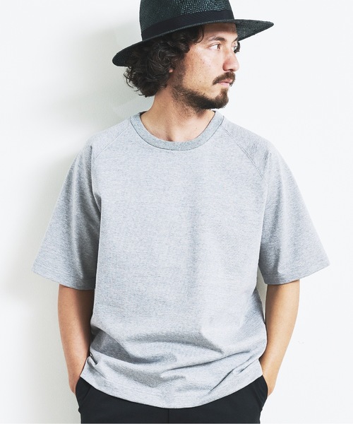 Magine(マージン)の「HEAVY CTN RAGLAN C/N TEE S/S:ヘビーコットン ラグランスリーブ クルーネック 半袖 TEE(Tシャツ/カットソー・メンズ・ブラック/チャコールグレー/グレー/ネイビー/ホワイト・44/46/48)」の18枚目の写真