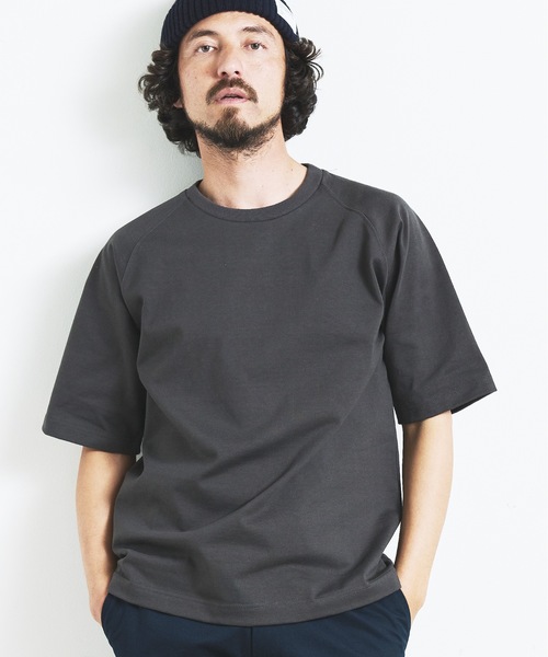 Magine(マージン)の「HEAVY CTN RAGLAN C/N TEE S/S:ヘビーコットン ラグランスリーブ クルーネック 半袖 TEE(Tシャツ/カットソー・メンズ・ブラック/チャコールグレー/グレー/ネイビー/ホワイト・44/46/48)」の13枚目の写真