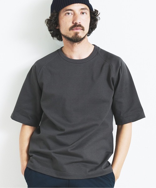 Magine(マージン)の「HEAVY CTN RAGLAN C/N TEE S/S:ヘビーコットン ラグランスリーブ クルーネック 半袖 TEE(Tシャツ/カットソー・メンズ・ブラック/チャコールグレー/グレー/ネイビー/ホワイト・44/46/48)」の14枚目の写真