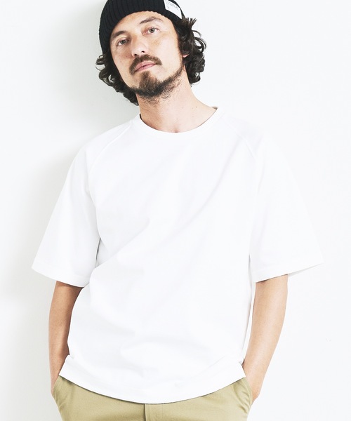 Magine(マージン)の「HEAVY CTN RAGLAN C/N TEE S/S:ヘビーコットン ラグランスリーブ クルーネック 半袖 TEE(Tシャツ/カットソー・メンズ・ブラック/チャコールグレー/グレー/ネイビー/ホワイト・44/46/48)」の7枚目の写真