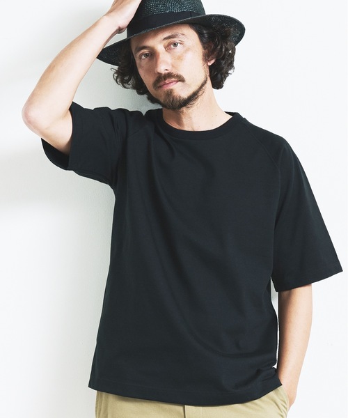 Magine(マージン)の「HEAVY CTN RAGLAN C/N TEE S/S:ヘビーコットン ラグランスリーブ クルーネック 半袖 TEE(Tシャツ/カットソー・メンズ・ブラック/チャコールグレー/グレー/ネイビー/ホワイト・44/46/48)」の8枚目の写真