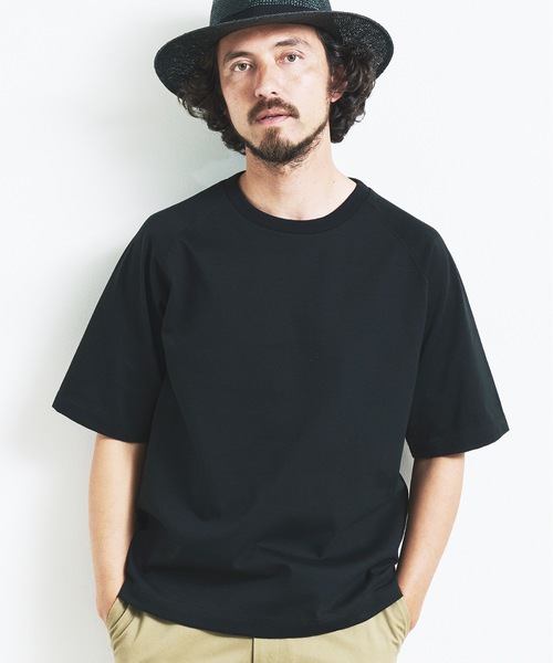 Magine(マージン)の「HEAVY CTN RAGLAN C/N TEE S/S:ヘビーコットン ラグランスリーブ クルーネック 半袖 TEE(Tシャツ/カットソー・メンズ・ブラック/チャコールグレー/グレー/ネイビー/ホワイト・44/46/48)」の10枚目の写真