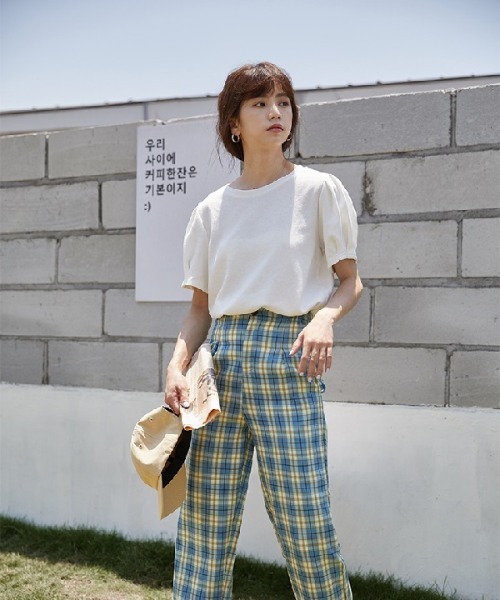 H.TOKYO(エイチトウキョウ)の「パフスリーブカットソー(Tシャツ/カットソー・レディース・ブラック/ホワイト/イエロー・FREE)」の6枚目の写真