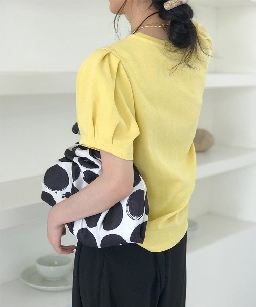H.TOKYO(エイチトウキョウ)の「パフスリーブカットソー(Tシャツ/カットソー・レディース・ブラック/ホワイト/イエロー・FREE)」の17枚目の写真