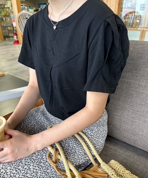 H.TOKYO(エイチトウキョウ)の「パフスリーブカットソー(Tシャツ/カットソー・レディース・ブラック/ホワイト/イエロー・FREE)」の21枚目の写真