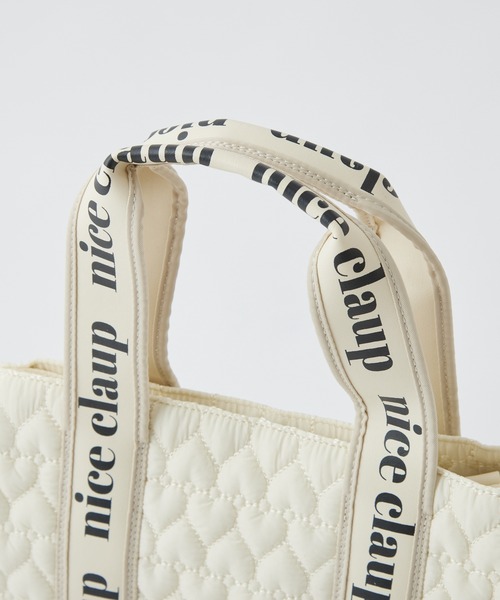 one after another NICE CLAUP(ワンアフターアナザーナイスクラップ)の「ハートキルティングミニトートバッグ(トートバッグ・レディース・ブラック/アイボリー/ベージュ/ピンク・FREE)」の18枚目の写真