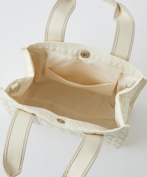 one after another NICE CLAUP(ワンアフターアナザーナイスクラップ)の「ハートキルティングミニトートバッグ(トートバッグ・レディース・ブラック/アイボリー/ベージュ/ピンク・FREE)」の20枚目の写真