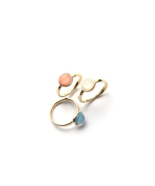 marjour（マージュール）の「STONE PINKY RING（リング・レディース・アイボリー/ブルー/ピンク・5号）」の9枚目の写真