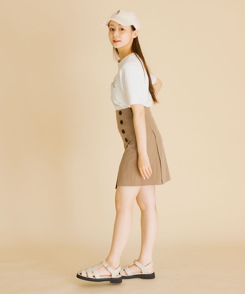 HEYUMM（ヘユム）の「ハイウエストスカショーパン（その他パンツ・レディース・モカ/ライトベージュ/ブラック・SMALL/MEDIUM）」の12枚目の写真