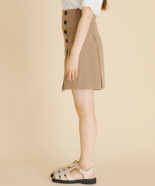 HEYUMM（ヘユム）の「ハイウエストスカショーパン（その他パンツ・レディース・モカ/ライトベージュ/ブラック・SMALL/MEDIUM）」の6枚目の写真