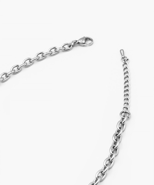 OY(オーワイ)の「『OY/オーワイ』 SPLIT ODOLLY NECKLACE/スプリットオードリー ネックレス(ネックレス・メンズ・シルバー・FREE)」の4枚目の写真