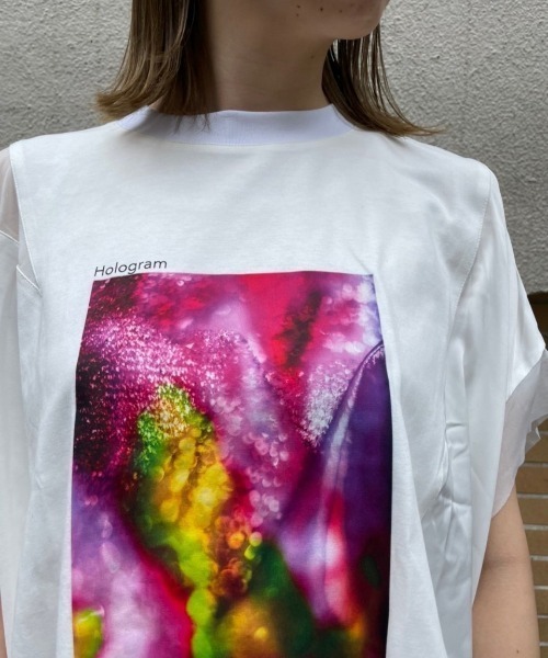 アウラアイラ　ホログラムフォトTシャツ ホログラムフォトTシャツ（Tシャツ/カットソー）｜AULA AILA