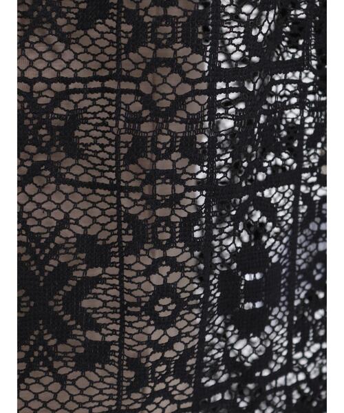 Samansa Mos2(サマンサ モスモス)の「レース羽織シャツ(シャツ/ブラウス・レディース・ブラック/キナリ・F)」の16枚目の写真