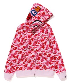 SHERMER フーディー ABC CAMO CRAZY SHARK FULL ZIP HOODIE（パーカー）｜A BATHING
