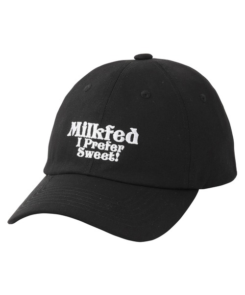 MILKFED.（ミルクフェド）の「I PREFER SWEET MILKFED. CAP（キャップ・レディース・ライトブルー/ブラック/ピンク・ONE SIZE）」の2枚目の写真